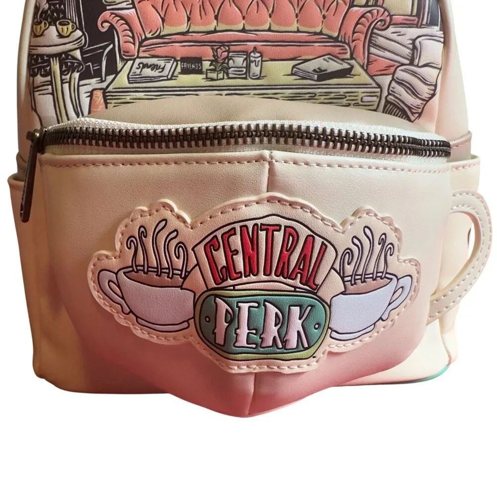 Loungefly Friends Central Perk Mini Backpack With Adjustable Straps & Iconic Caf - Picture 2 of 8